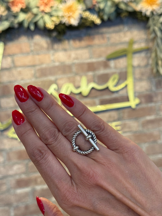 Silver Toggle Ring