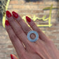 Geometric Circle Silver Ring