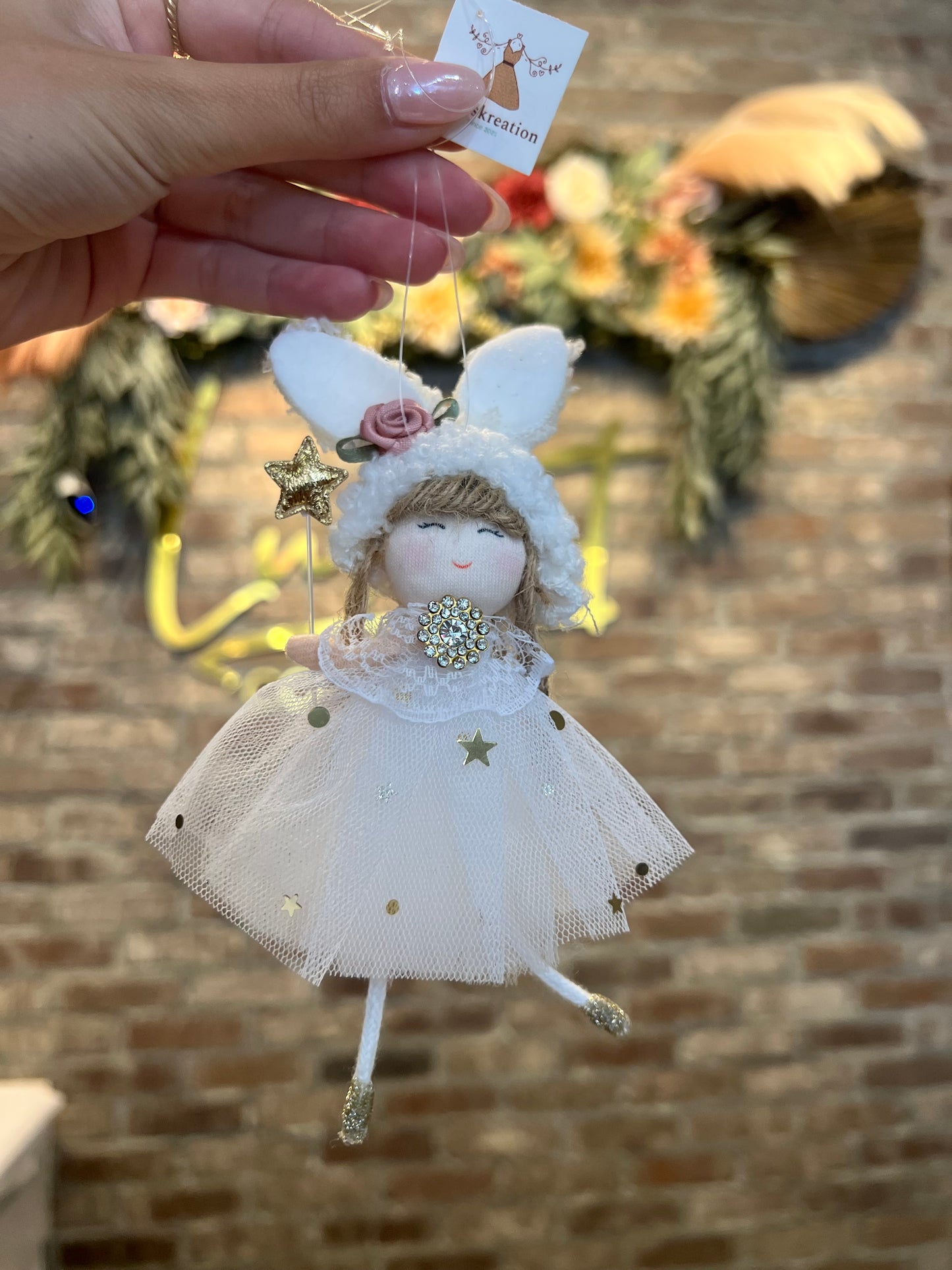 Bunny Girl Ornament #1