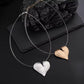 Modern Floating Heart Statement Necklace