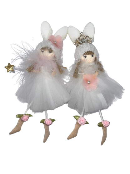 Bunny Princess and Fairy Ornament #2