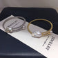 Baroque Pearl Crystal Open Cuff Bracelet