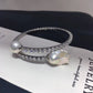 Baroque Pearl Crystal Open Cuff Bracelet