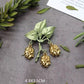 Golden Bellflower Botanical Brooch Pin