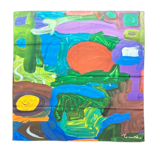 Sunlit Dreams Abstract Scarf