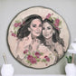 Cherished Forever-Custom Hand-Painted Portrait on Antique Ceramic Plate