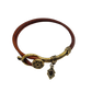 Brass & leather ornamental desighn bracelet