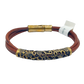 Grapevine Brass & Leather Bracelet