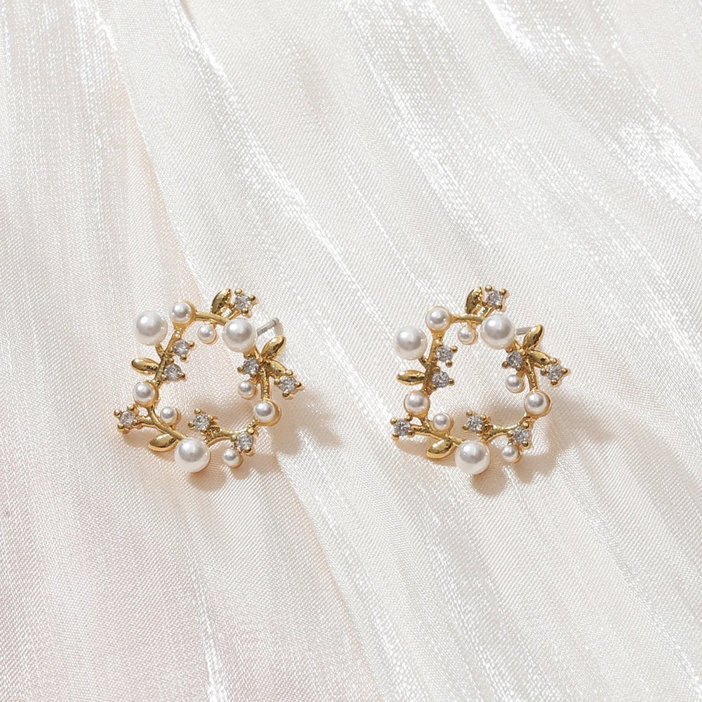 Pearl Wreath Earrings