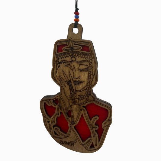 Woman with Pomegranate Car Scent Charm