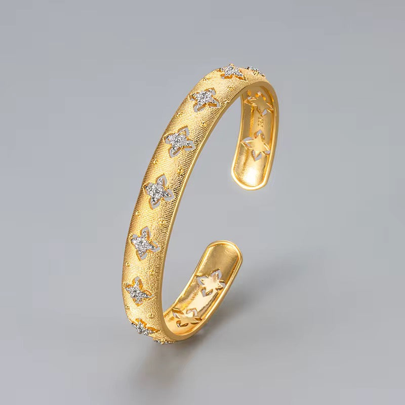 Star Blossom Cuff Bracelet