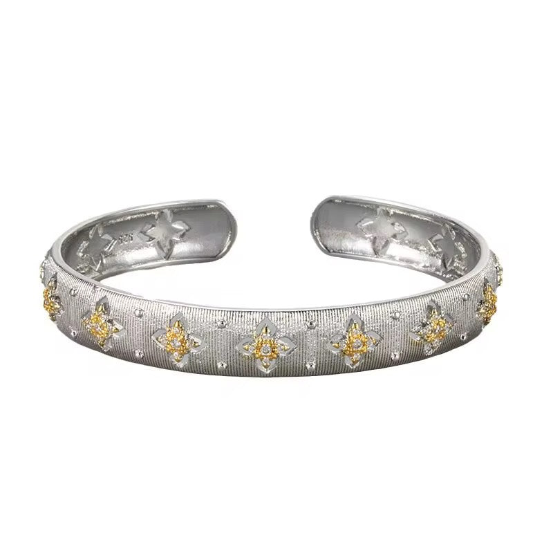Star Blossom Cuff Bracelet