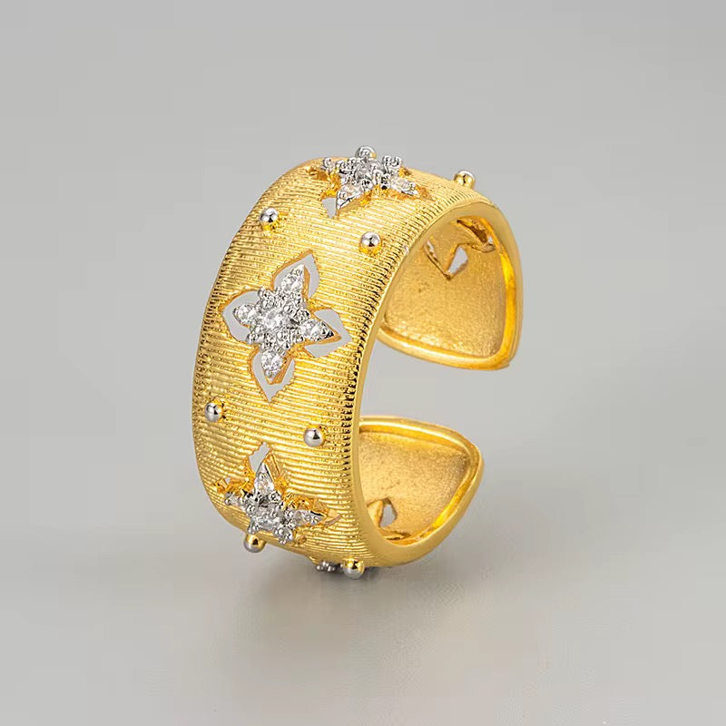 Adjustable Starburst Ring