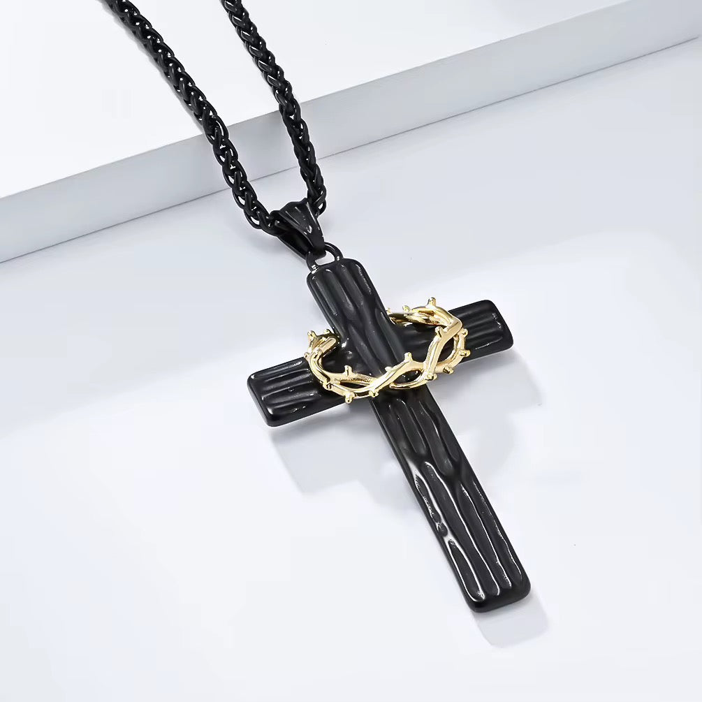 Thorns Cross Necklace