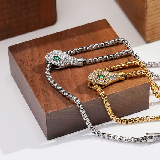 Gold & silver snake Necklace