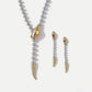 Two-Tone Spike Earrings