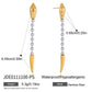 Two-Tone Spike Earrings