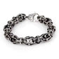 Mens metal cross chain bracelet