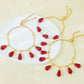 Red Pomegranate Drop Bracelet