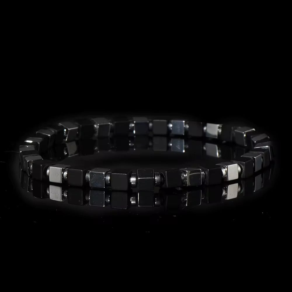 Mens metal beaded bracelet