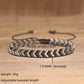 Mens metal arrow bracelet