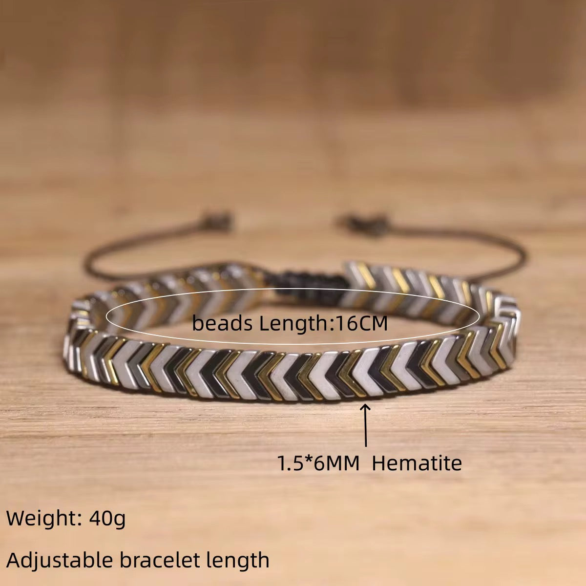 Mens metal arrow bracelet