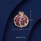 Sparkling Pomegranate Brooch