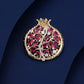 Sparkling Pomegranate Brooch