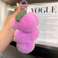 Furry Grape Key Ring/ Bag Charm