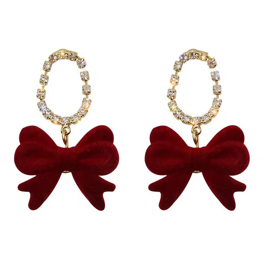 Velvet Bow Earrings