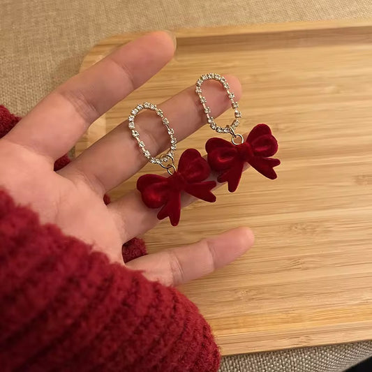 Velvet Bow Earrings