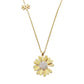 Gold Diamond Daisy Necklace