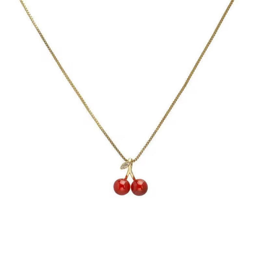 Dainty Cherry Necklace