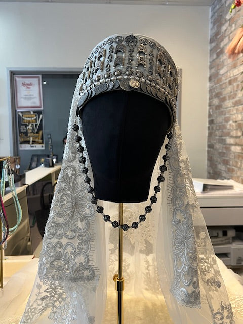 Wedding Headpiece with a Veil