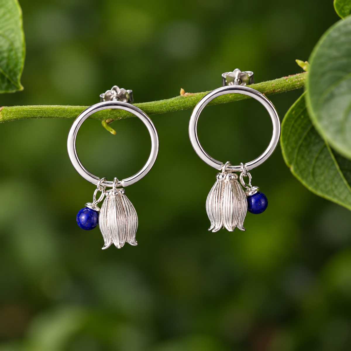 Bellflower Charm Earrings