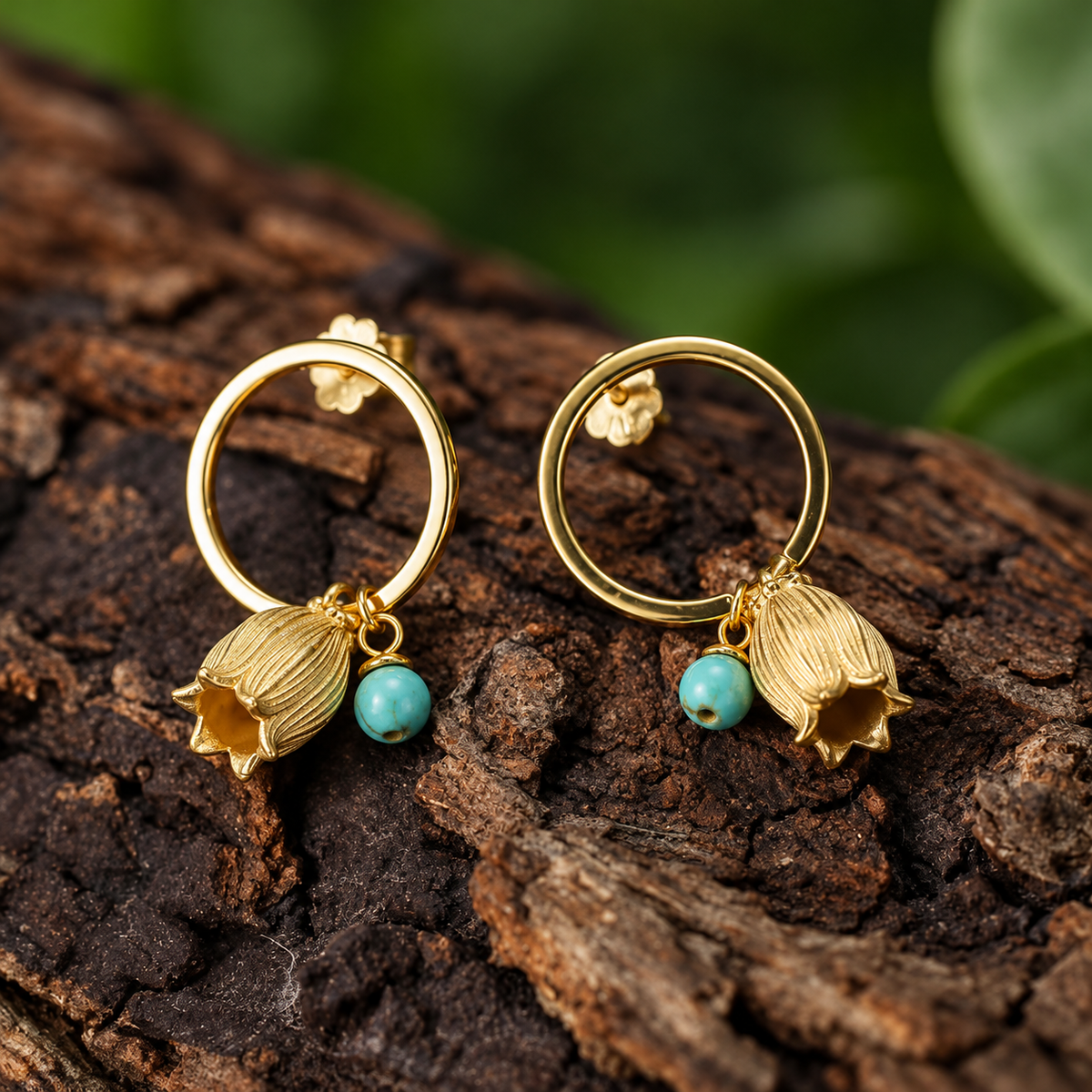 Bellflower Charm Earrings