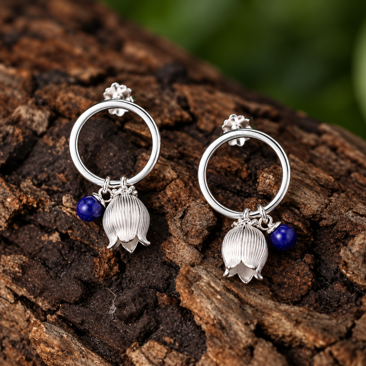 Bellflower Charm Earrings