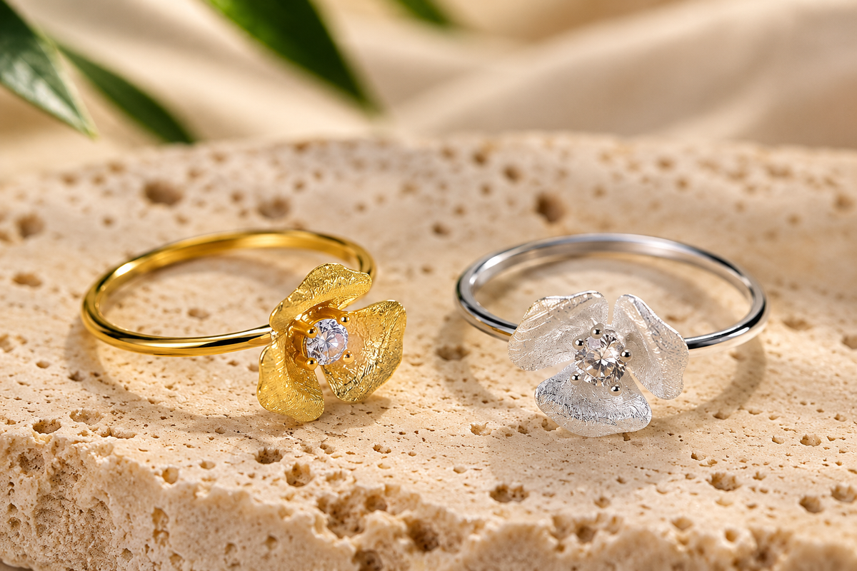 Dewdrop Flower Ring