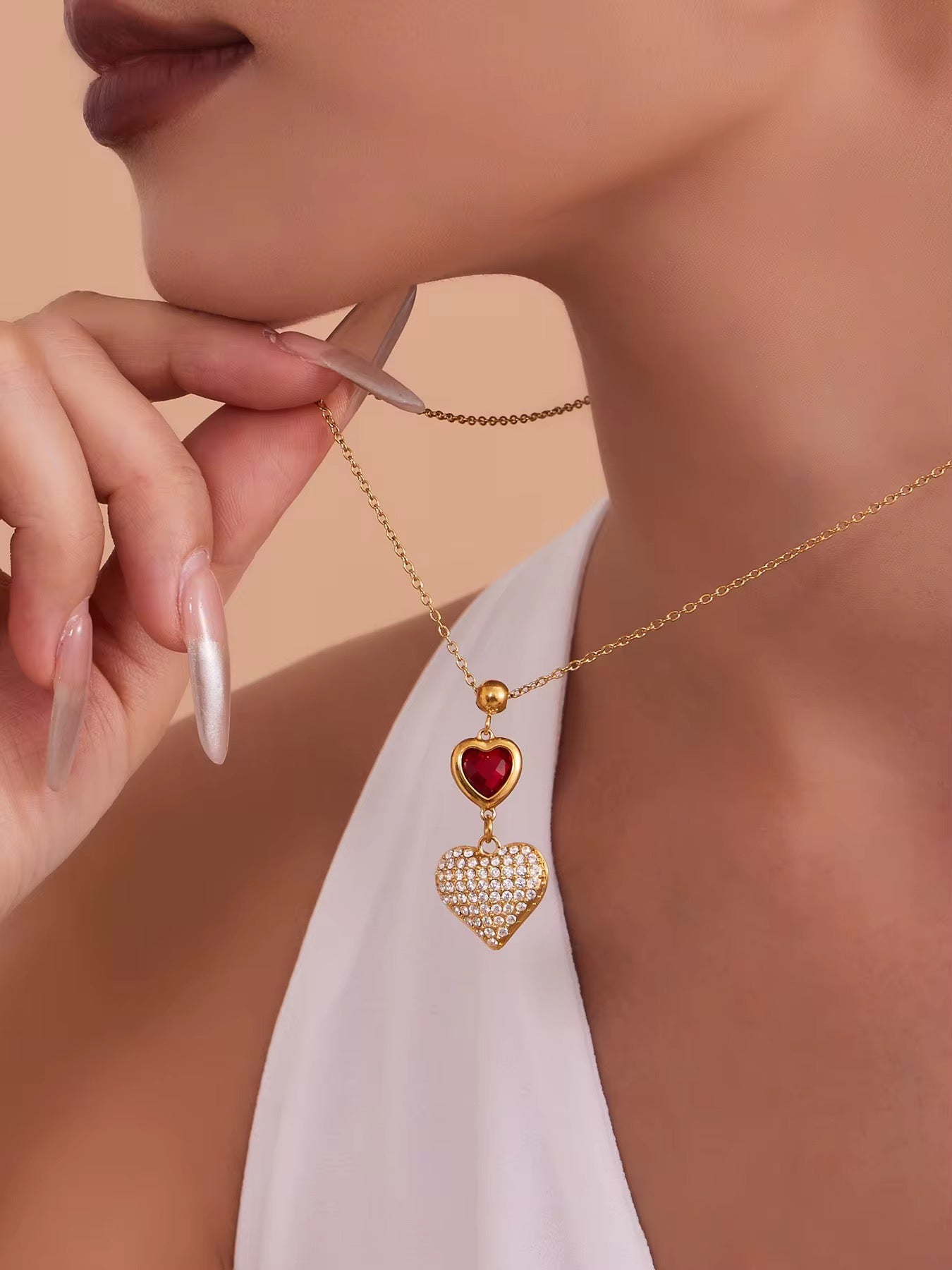 Two Hearts, One Story Necklace