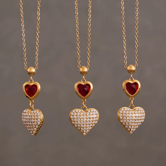 Two Hearts, One Story Necklace