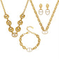 Geometric Link Zircon Necklace