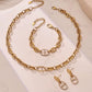 Geometric Link Zircon Necklace