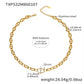 Geometric Link Zircon Necklace