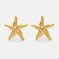 Gold Starfish Studs