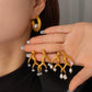 Golden Branch Drop Earrings