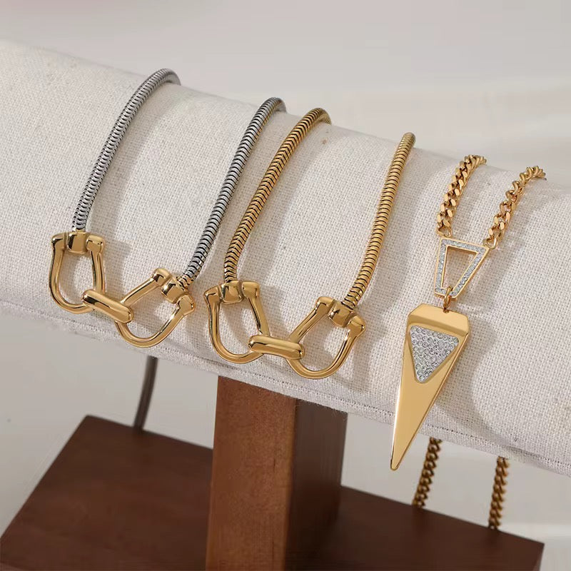 Shackle Snake Chain Necklace