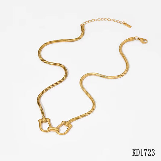 Shackle Snake Chain Necklace