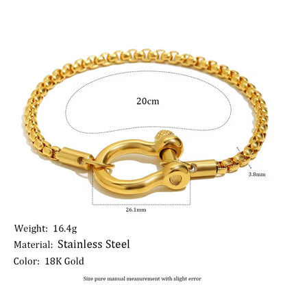 Shackle Chain Bracelet