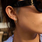Two-Tone Sculptural Hoop Earrings