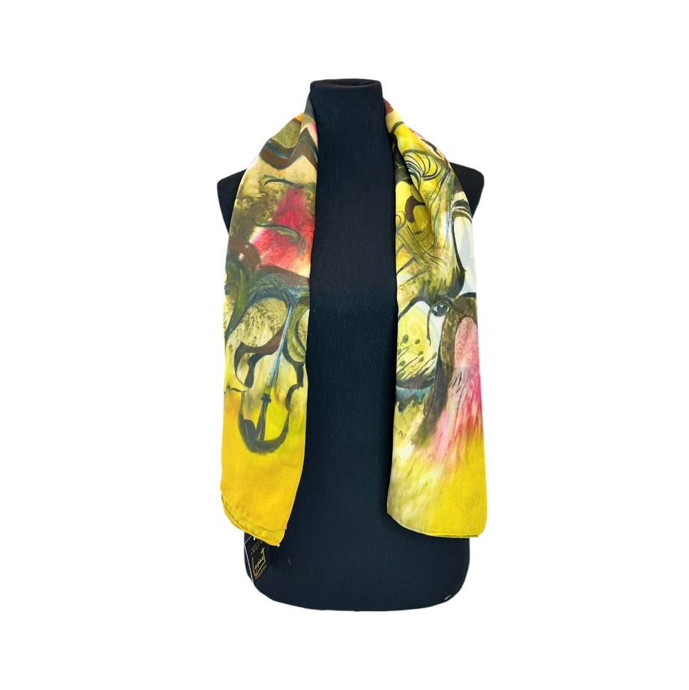 Artistry in Silk Scarf